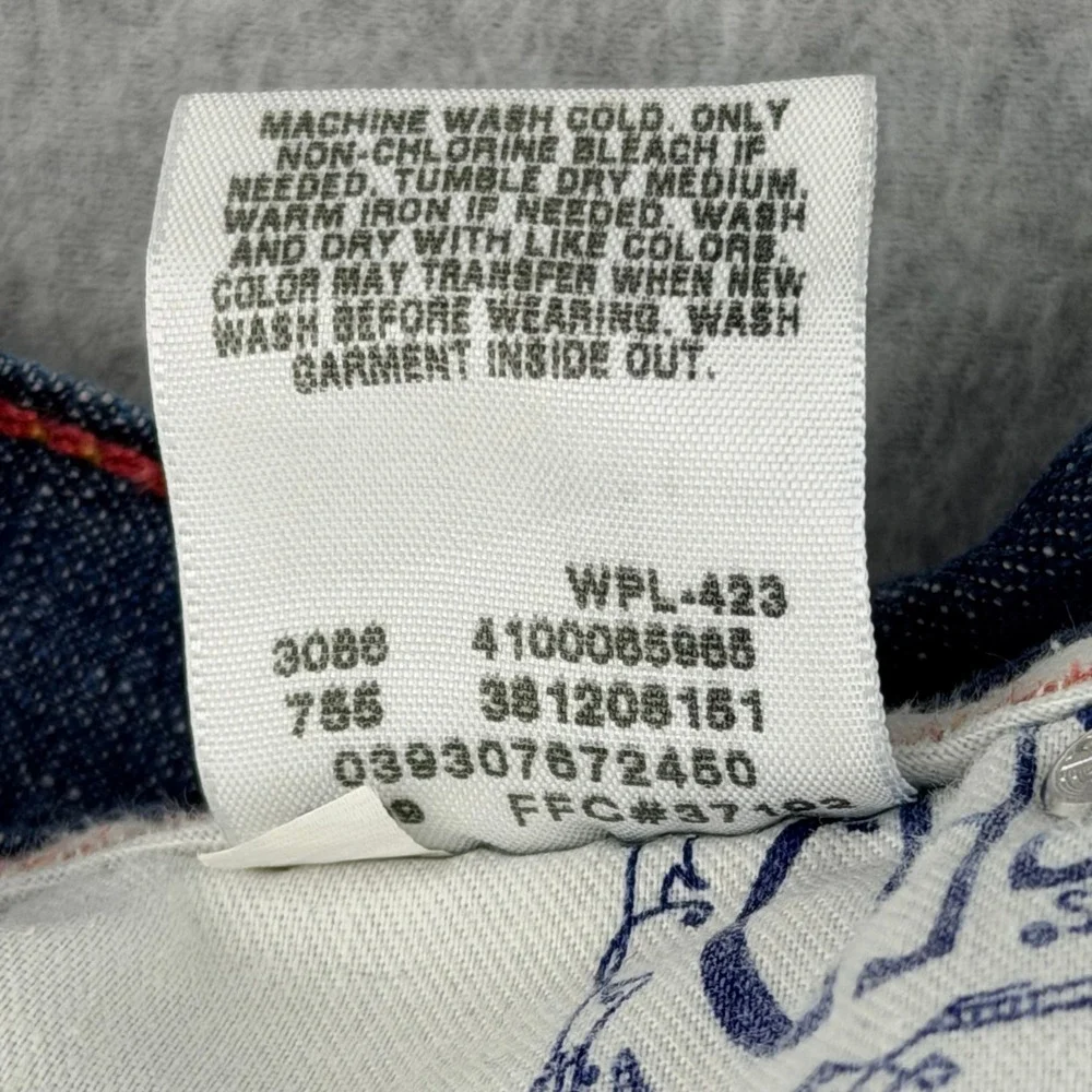 Levis 599 Red Skinny Straight Jeans Mens W30 L30 Medium Wash Blue Denim Low Rise